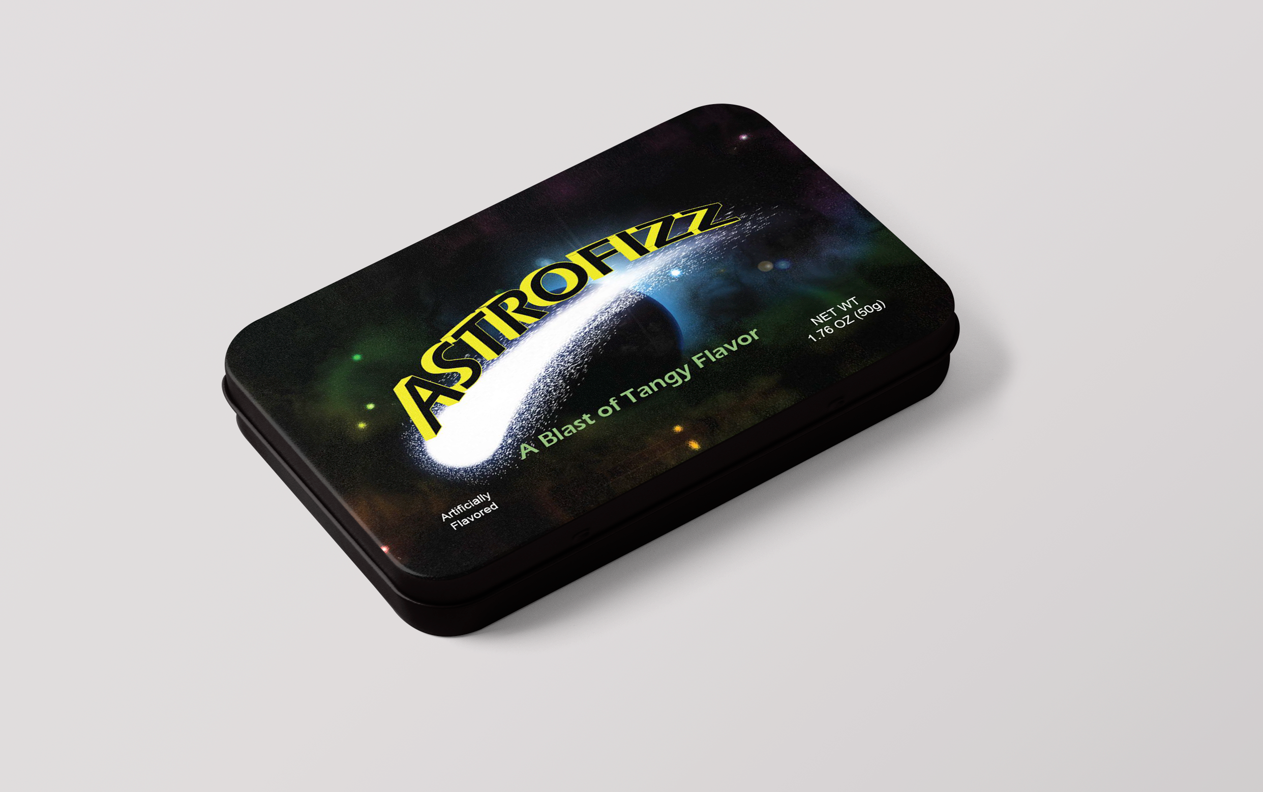 Astrofizz candy box mockup